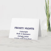 Activiteiten in de omgeving van FROSTY's NIGHT Sno Feestdagen Kaart (Achterkant)