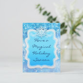 Activiteiten in de omgeving van Frozen Ice Winter  Feestdagenkaart (Staand voorkant)