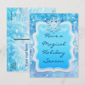 Activiteiten in de omgeving van Frozen Ice Winter  Feestdagenkaart (Voorkant / Achterkant)