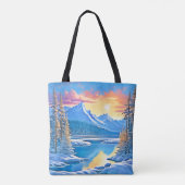 Activiteiten in de omgeving van Frozen Lake Sunset Tote Bag (Achterkant)