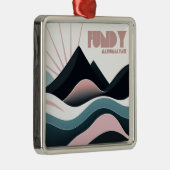 Activiteiten in de omgeving van Fundy National Par Metalen Ornament (Rechts)