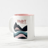 Activiteiten in de omgeving van Fundy National Par Tweekleurige Koffiemok (Voorkant links)