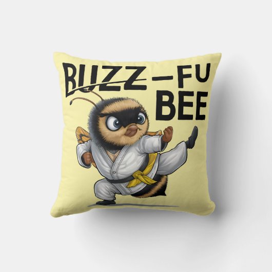 Activiteiten in de omgeving van Funny Buzz-Fu Bee  Kussen (Achterkant)