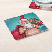 Activiteiten in de omgeving van Funny Dirty Santa  Kartonnen Onderzetters (Schuin)