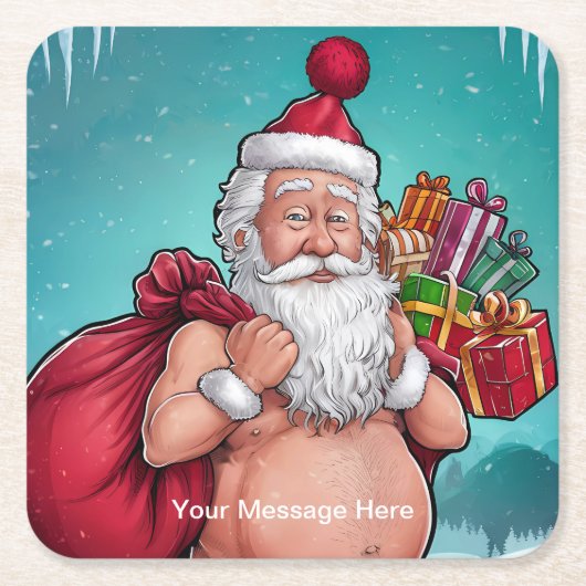 Activiteiten in de omgeving van Funny Dirty Santa  Kartonnen Onderzetters (Voorkant)