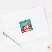 Activiteiten in de omgeving van Funny Dirty Santa Vierkante Sticker (Envelop)