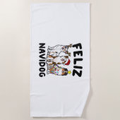 Activiteiten in de omgeving van Funny Feliz Navido Strandlaken (Voorkant)