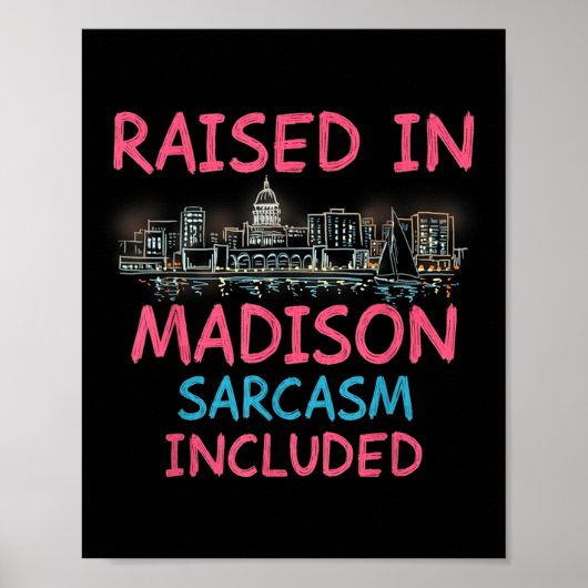 Activiteiten in de omgeving van Funny Madison Wisc Poster (Voorkant)