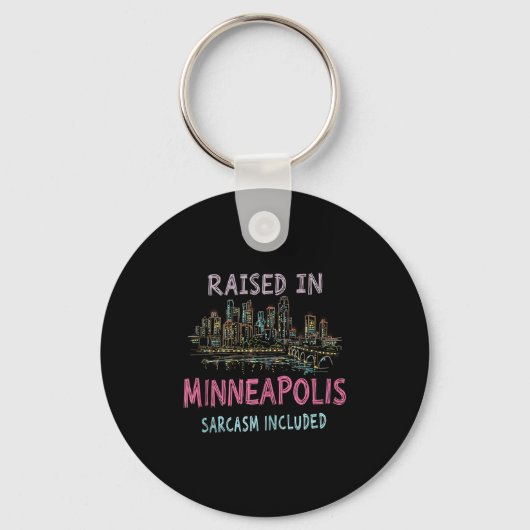 Activiteiten in de omgeving van Funny Minneapolis  Sleutelhanger (Voorkant)