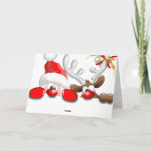 Activiteiten in de omgeving van Funny Santa and Re Feestdagen Kaart (Achterkant)