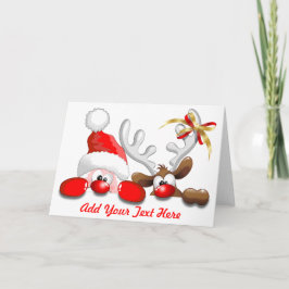 Activiteiten in de omgeving van Funny Santa and Re Feestdagen Kaart