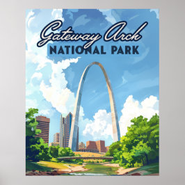 Activiteiten in de omgeving van Gateway Arch Natio Poster