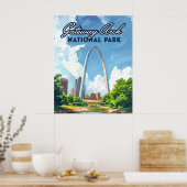 Activiteiten in de omgeving van Gateway Arch Natio Poster (Keuken)