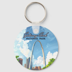 Activiteiten in de omgeving van Gateway Arch Natio Sleutelhanger