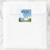 Activiteiten in de omgeving van Gateway Arch Natio Vierkante Sticker (Tas)