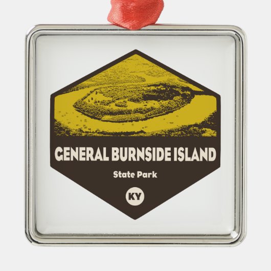 Activiteiten in de omgeving van General Burnside I Metalen Ornament (Voorkant)