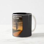 Activiteiten in de omgeving van Gettysburg Nationa Tweekleurige Koffiemok (Voorkant rechts)