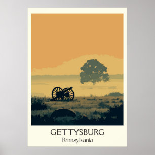 Activiteiten in de omgeving van Gettysburg Pennsyl Poster