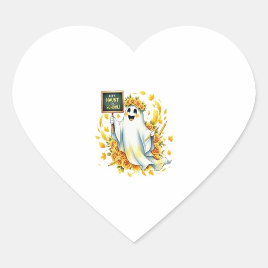 Activiteiten in de omgeving van Ghost Haunt School Hart Sticker (Voorkant)