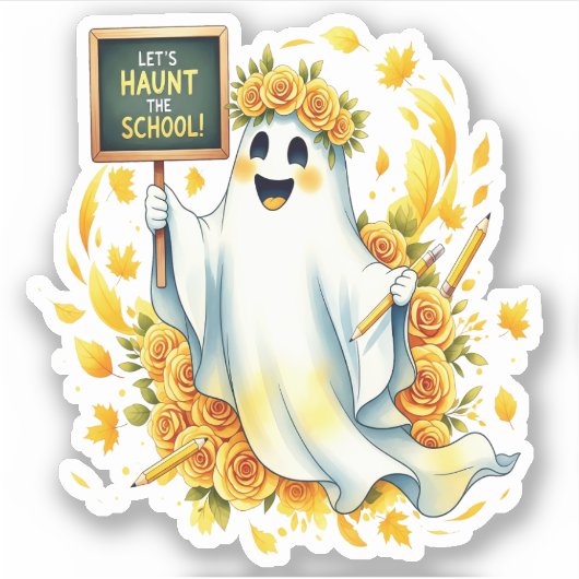 Activiteiten in de omgeving van Ghost Haunt School Sticker (Voorkant)