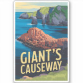 Activiteiten in de omgeving van Giant's Causeway I Sticker (Voorkant)