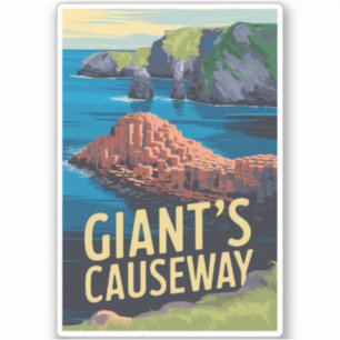 Activiteiten in de omgeving van Giant's Causeway I Sticker