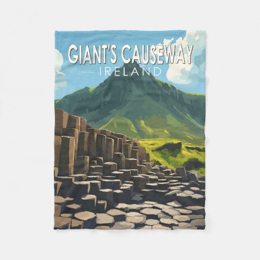 Activiteiten in de omgeving van Giant's Causeway T Fleece Deken (Voorkant)