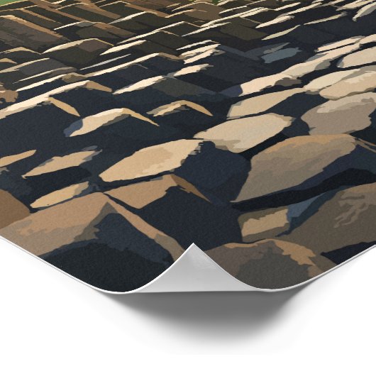 Activiteiten in de omgeving van Giant's Causeway T Poster (Hoek)