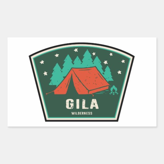 Activiteiten in de omgeving van Gila Wilderness Ne Rechthoekige Sticker (Voorkant)