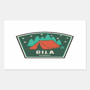 Activiteiten in de omgeving van Gila Wilderness Ne Rechthoekige Sticker
