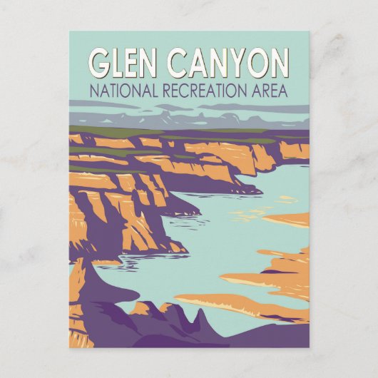 Activiteiten in de omgeving van Glen Canyon Lake P Briefkaart (Voorkant)