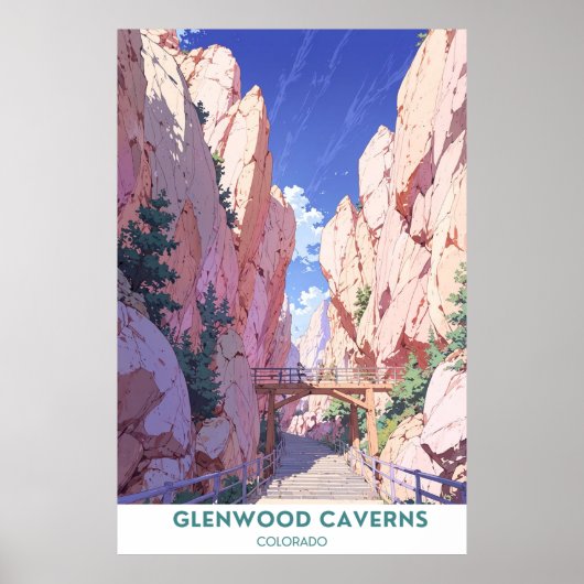 Activiteiten in de omgeving van Glenwood Caverns A Poster (Voorkant)