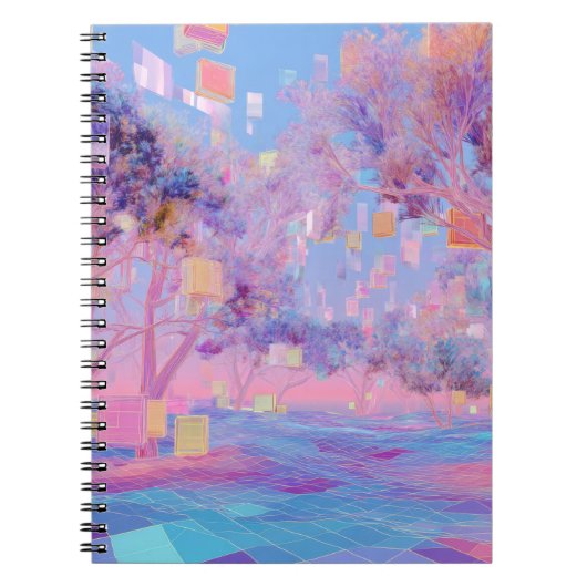 Activiteiten in de omgeving van Glitchcore Pastel Notitieboek (Voorkant)