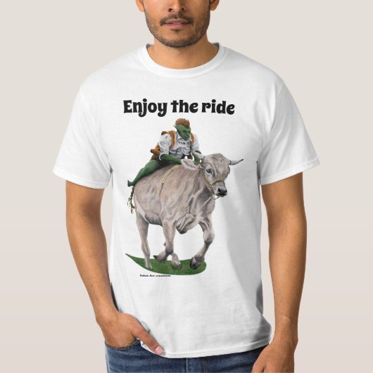 Activiteiten in de omgeving van Goblin Rider Ox Ra T-shirt (Voorkant)