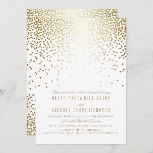 Activiteiten in de omgeving van Gold Effect Confet Kaart (Voorkant / Achterkant)