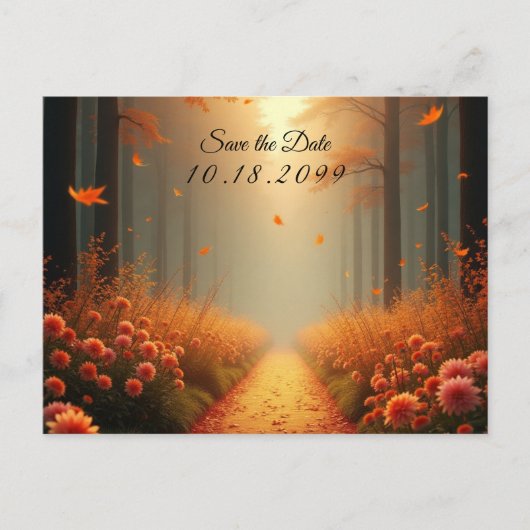 Activiteiten in de omgeving van Golden Ember Autum Feestdagenkaart (Voorkant)