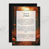 Activiteiten in de omgeving van Golden Ember Autum Kaart (Voorkant / Achterkant)