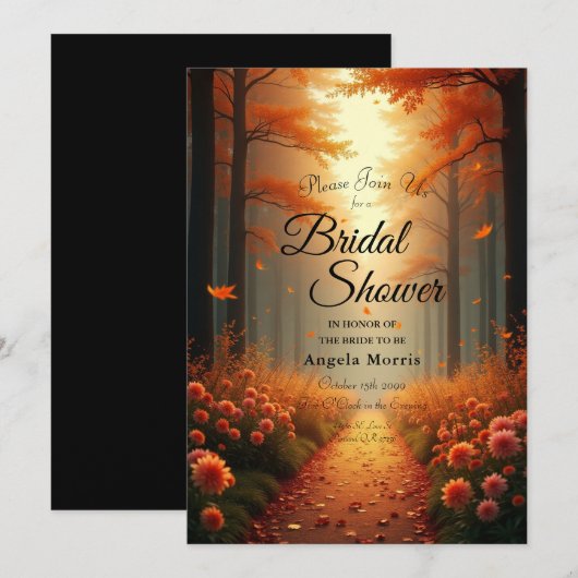 Activiteiten in de omgeving van Golden Ember Autum Kaart (Voorkant / Achterkant)