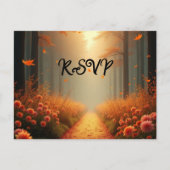 Activiteiten in de omgeving van Golden Ember Autum Uitnodiging Briefkaart (Voorkant)