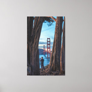 Activiteiten in de omgeving van Golden Gate Bridge Canvas Afdruk