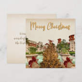 Activiteiten in de omgeving van Golden Merry Chris Feestdagenkaart (Voorkant / Achterkant)
