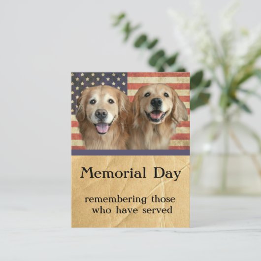 Activiteiten in de omgeving van Golden Retriever M Briefkaart (Staand voorkant)