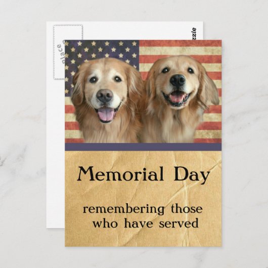 Activiteiten in de omgeving van Golden Retriever M Briefkaart (Voorkant / Achterkant)