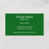 Activiteiten in de omgeving van Golf Club and Ball Visitekaartje (Achterkant)