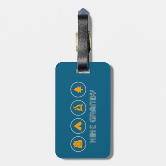 Activiteiten in de omgeving van Granby Provincial  Bagagelabel (Achterkant verticaal)