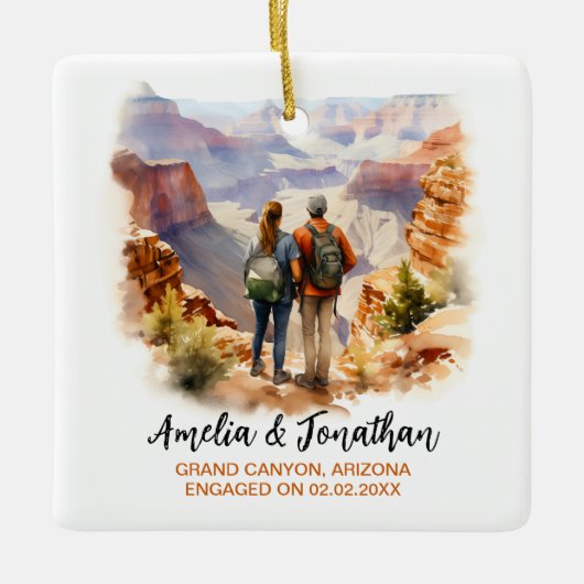 Activiteiten in de omgeving van Grand Canyon Arizo Keramisch Ornament (Voorkant)