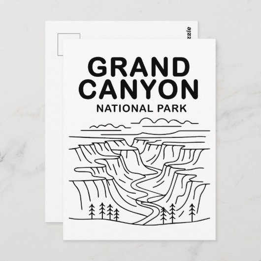 Activiteiten in de omgeving van Grand Canyon Natio Briefkaart (Voorkant / Achterkant)