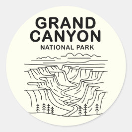 Activiteiten in de omgeving van Grand Canyon Natio Ronde Sticker