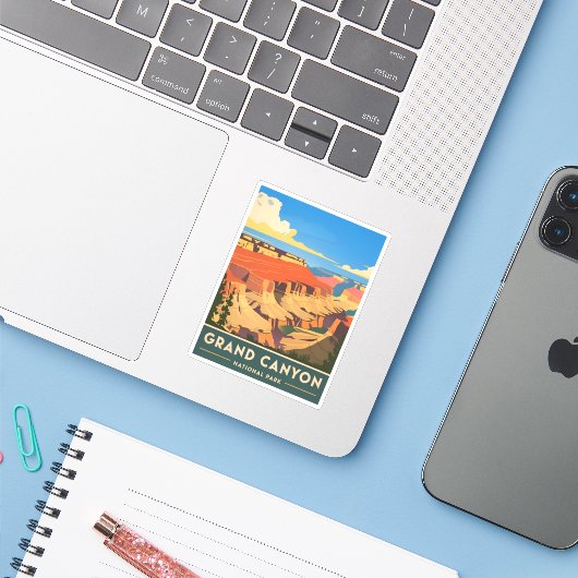 Activiteiten in de omgeving van Grand Canyon Natio Sticker (Laptop met iPhone)