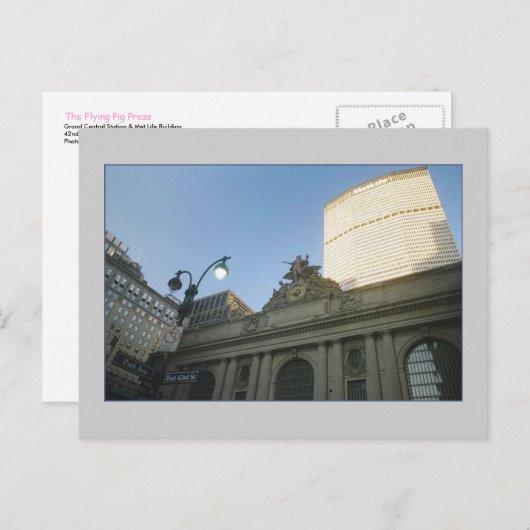 Activiteiten in de omgeving van Grand Central Stat Briefkaart (Voorkant / Achterkant)